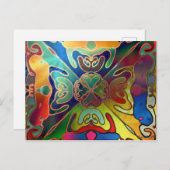 iriserende droom briefkaart (Voorkant / Achterkant)