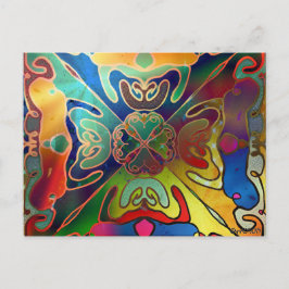 iriserende droom briefkaart