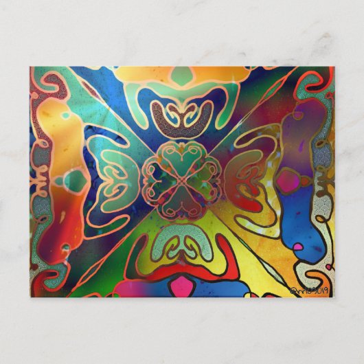 iriserende droom briefkaart (Voorkant)