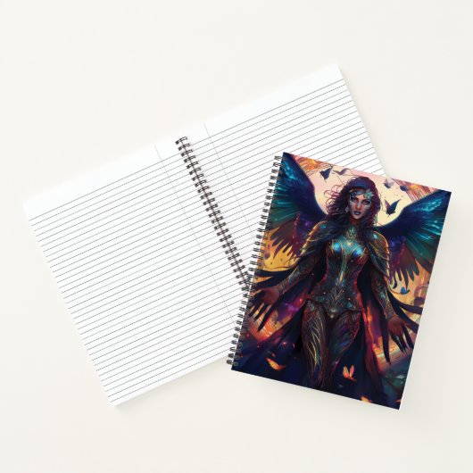 iriserende engel notitieboek (Binnen)