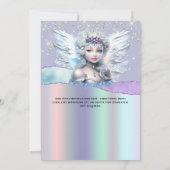 Iriserende fee betoverde glitter Quinceañera Kaart (Achterkant)