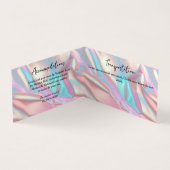 Iriserende Folie en Glitter Bruiloft Behuizing Kaa Visitekaartje (Binnen)