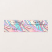 Iriserende Folie en Glitter Bruiloft Behuizing Kaa Visitekaartje (Binnenkant ongevouwen)