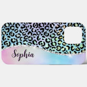 Iriserende Folie Regenboog Leopard Paarse Case-Mate iPhone Case (Achterkant (horizontaal))