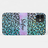 Iriserende Folie Regenboog Leopard Paarse Case-Mate iPhone Case (Achterkant (horizontaal))