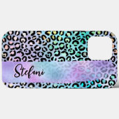 Iriserende Folie Regenboog Leopard Paarse Case-Mate iPhone Case (Achterkant (horizontaal))