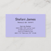 Iriserende Folie Regenboog Leopard Paarse Visitekaartje (Achterkant)