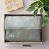 Iriserende gekleurde pauw decoupage tissuepapier (Geschenk)