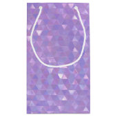 Iriserende geometrische geschenkzak klein cadeauzakje (Achterkant)