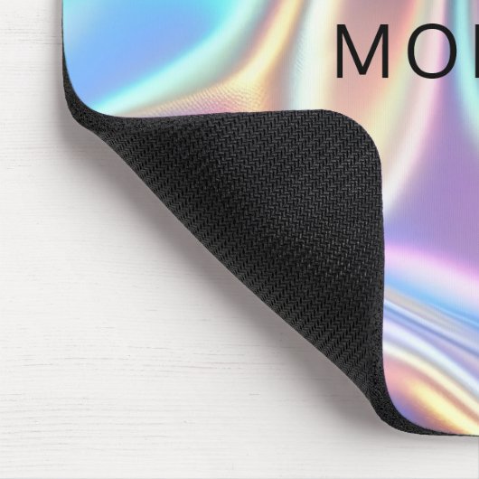 Iriserende glanzende metaalstof, naam muismat (Hoek)