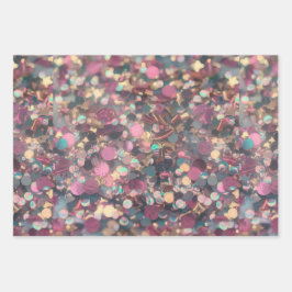 iriserende glitter Confetti geschenkverpakking Inpakpapier Vel