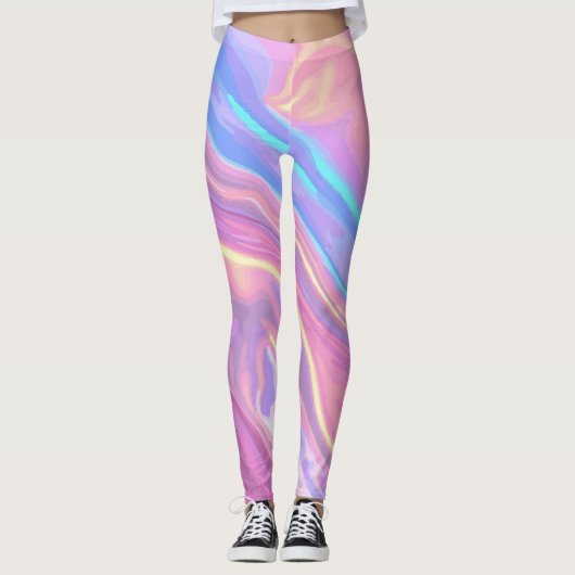 iriserende gloed leggings (Voorkant)