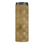 Iriserende gouden damast thermosbeker (Achterkant)