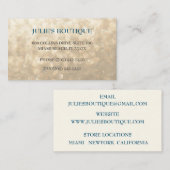 iriserende gouden kleding boetiek zending visitekaartje (Voorkant / Achterkant)
