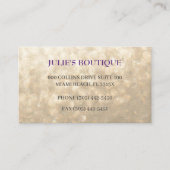 iriserende gouden kleding boetiek zending visitekaartje (Voorkant)