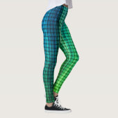 Iriserende groene weefgetouwen Leggings (Rechts)