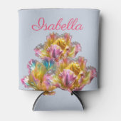 Iriserende holografische gescheurde tulp blikjeskoeler (Voorkant)