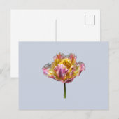 Iriserende holografische gescheurde tulp briefkaart (Voorkant / Achterkant)