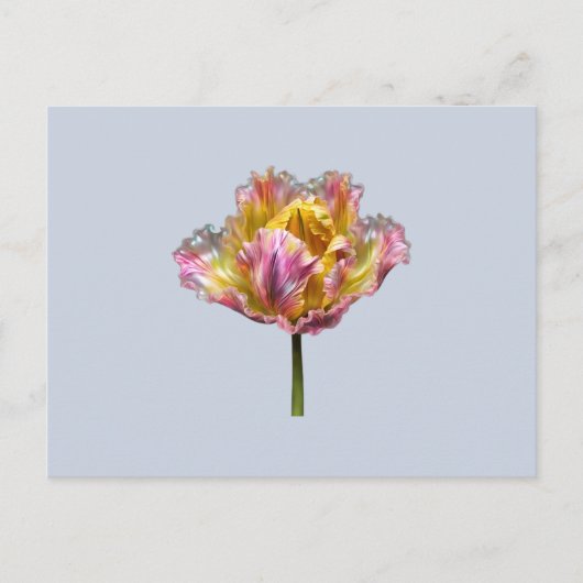 Iriserende holografische gescheurde tulp briefkaart (Voorkant)