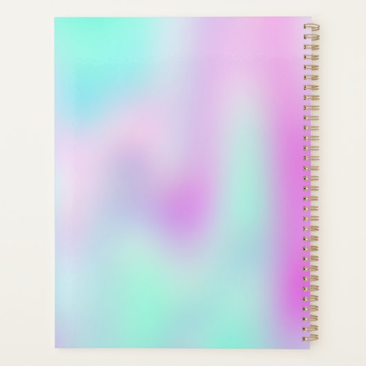 iriserende holografische gradiënt planner (Achterkant)