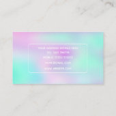 iriserende holografische gradiënt visitekaartje (Achterkant)