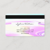 iriserende holografische moderne credit Kaart logo Visitekaartje (Achterkant)