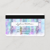 iriserende holografische moderne credit Kaart Visitekaartje (Achterkant)