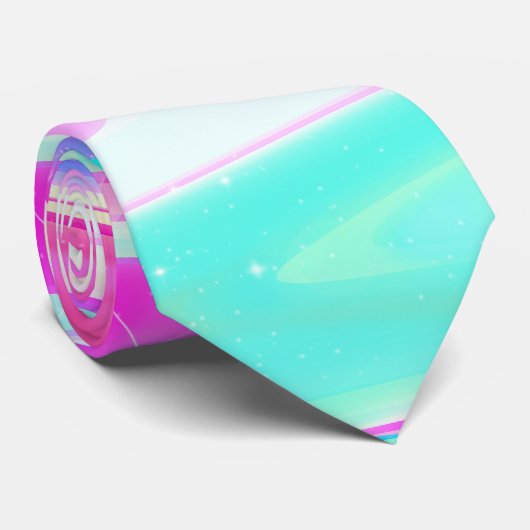 Iriserende holografische vloeibare werveling stropdas (Opgerold)