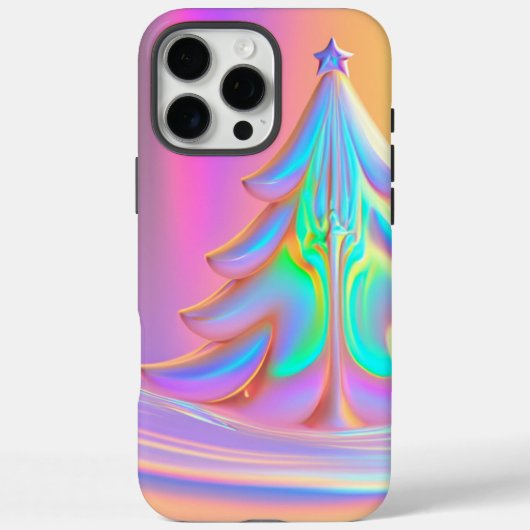 iriserende kerstboom Case-Mate iPhone case (Achterkant)