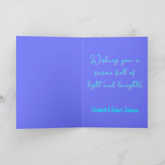 iriserende kerstboom feestdagen kaart (Binnen)