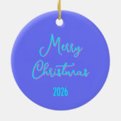 iriserende kerstboom keramisch ornament (Achterkant)