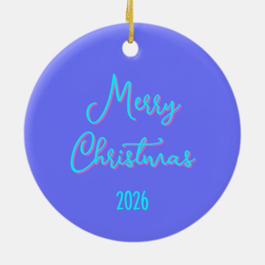 iriserende kerstboom keramisch ornament (Achterkant)