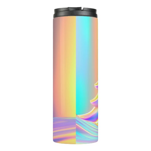 iriserende kerstboom thermosbeker (Achterkant)