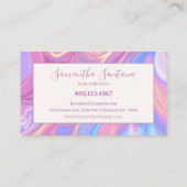 iriserende kleur visitekaartje (Achterkant)