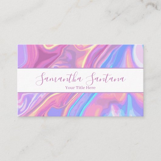 iriserende kleur visitekaartje (Voorkant)