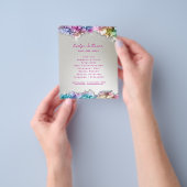 Iriserende kristallen flyer (Hand)