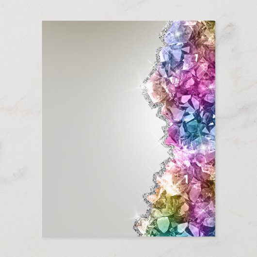 Iriserende kristallen flyer (Achterkant)