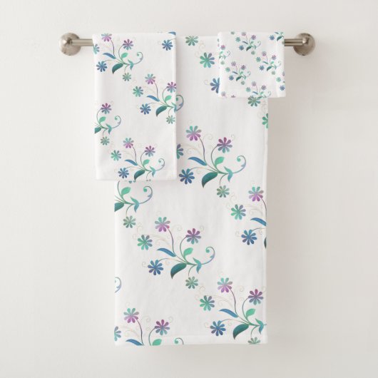 IRISERENDE LENTE BLOEIEN BADKAMER HANDDOEK SET (Insitu)