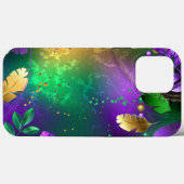 Iriserende mardi gras achtergrond met kralen Case-Mate iPhone case (Achterkant (horizontaal))
