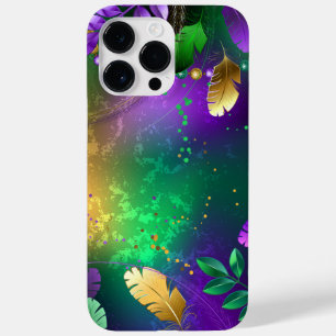 Iriserende mardi gras achtergrond met kralen Case-Mate iPhone 14 pro max hoesje