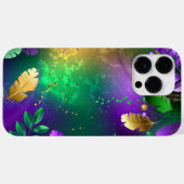 Iriserende mardi gras achtergrond met kralen Case-Mate iPhone case (Achterkant (horizontaal))