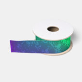 Iriserende mardi gras achtergrond met kralen grosgrain lint (Spoel)