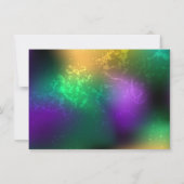 Iriserende mardi gras achtergrond met kralen kaart (Achterkant)