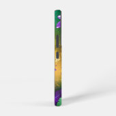 Iriserende mardi gras achtergrond met kralen samsung galaxy hoesje (Rechterkant)