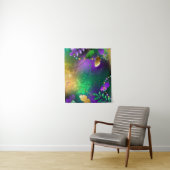 Iriserende mardi gras achtergrond met kralen wandkleed (In situ)