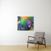 Iriserende mardi gras achtergrond met kralen wandkleed (In Situ (horizontaal))