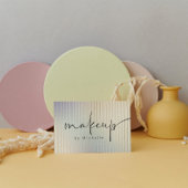 Iriserende moderne make-up artiest visitekaartje