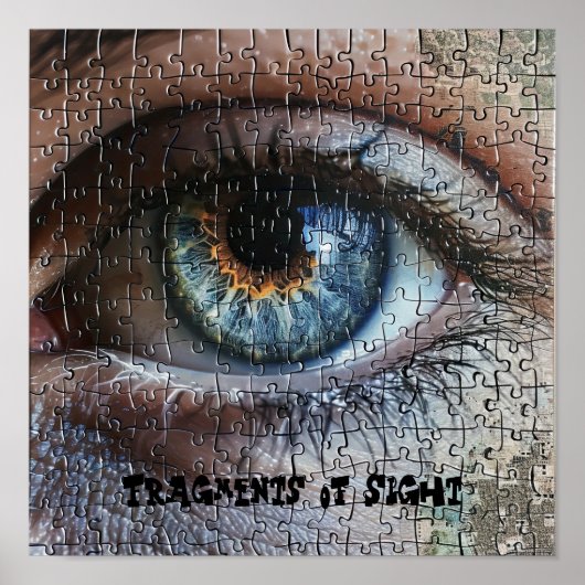 iriserende oogpuzzel poster (Voorkant)