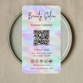 Iriserende Opal Beauty Salon Stijlvol Visitekaartj Visitekaartje