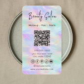 Iriserende Opal Stijlvol Beauty Salon Visitekaartj Visitekaartje